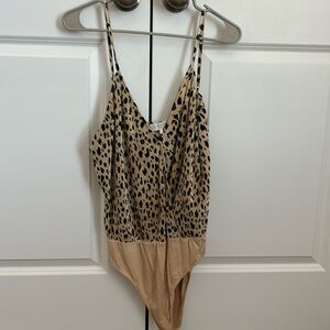 Wayf Cheetah Print Bodysuit